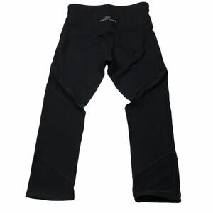 LORNA JANE Black Mesh Cutout Cropped Leggings XS‎ Workout Gym Yoga